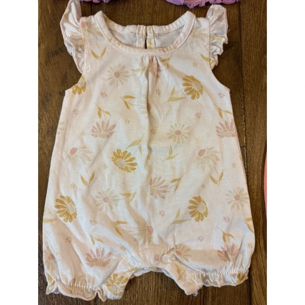 Carters Baby Girl Clothes Lot 0/3 Months Bundle Summer Rompers Outfits Polka Dot
